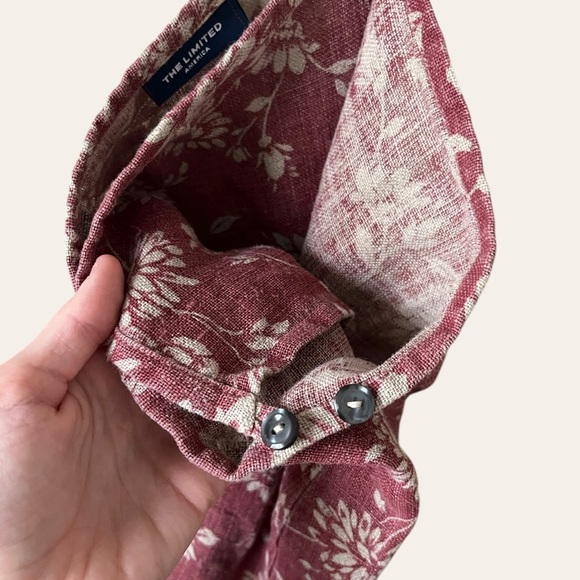 90s/2000s vintage The Limited linen floral wrap skirt - 30/32” - Picture 6 of 6